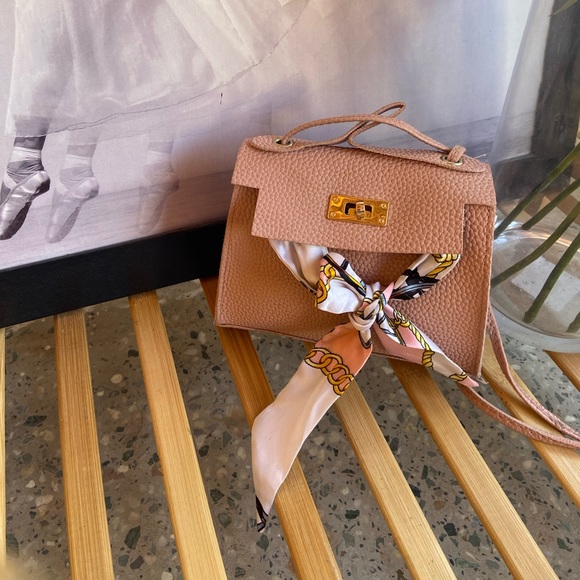 Mini Bag with Silk Scarf - Picture 2 of 7